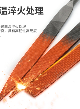 锉刀金属打磨工具小型三角什锦锉套装合金钢整形锉半圆扁方迷你锉