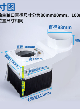 木工雕刻机吸尘罩推拉式雕刻机压轮开料机吸尘罩防尘罩雕刻机配件