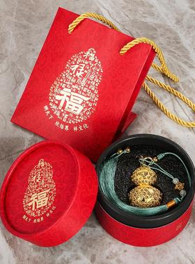 黄铜镂空花丝葫芦摆件福禄挂饰家居迷你铜葫芦工艺礼品多场景挂件