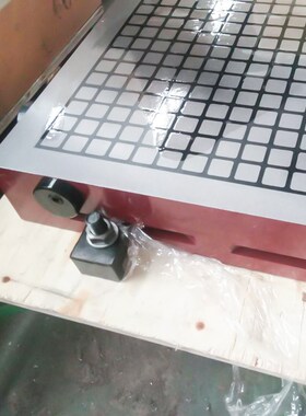 临磁CNC精雕机磁盘超强力电脑锣铣床加工中心方格磁台永磁吸盘