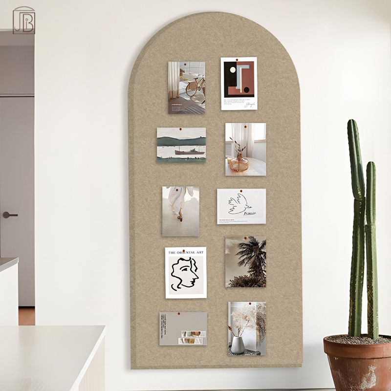 半圆毛毡墙贴照片墙展示板墙面软木板文化墙留言板木板粘板墙软板 - 图2
