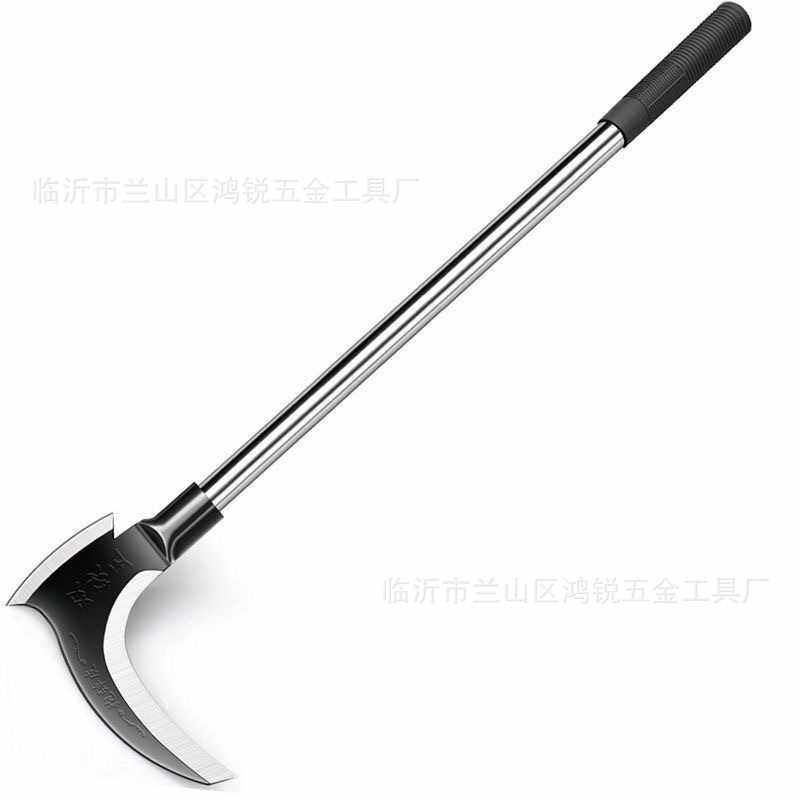 双砍镰刀农用收割秸秆割草户外开山砍树枝砍柴刀锰钢长柄镰刀,淘宝优惠券,粉丝福利购,淘宝优惠卷
