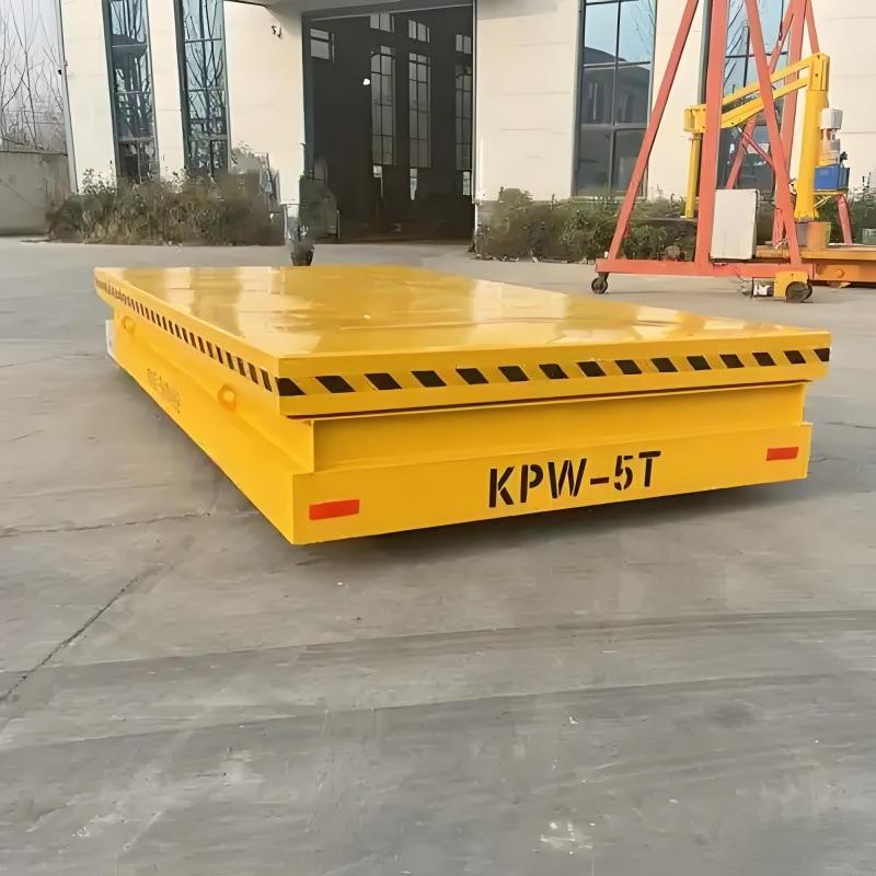 1-500吨电动无轨地平车10吨钢卷板材地轨运输车20t搬运低压轨道车 - 图1