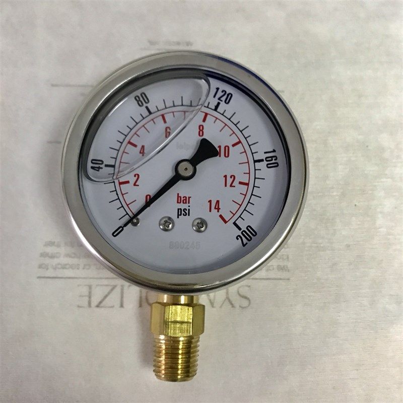 充油压力表 200psi 14bar 直径61mm_63mm YN-63 YN-60 径向 PT1/4,淘宝优惠券,粉丝福利购,淘宝优惠卷