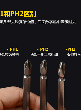 DSL S2钢 500mm加长加硬双头十字批头 电动螺丝刀头风批头磁性圈