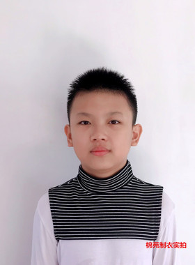 德绒儿童半高领假领子男女童打底假衣领秋冬加厚保暖套头围脖假领