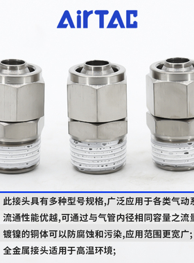 亚德客气动BKC锁母直通接头0425-M5/0604-01/0805-02/1065-03/04