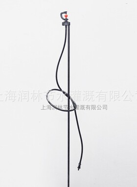 G型小旋轮单侧轮折射雾化喷头1米1.2米 1.5米地插纤维杆 100套起