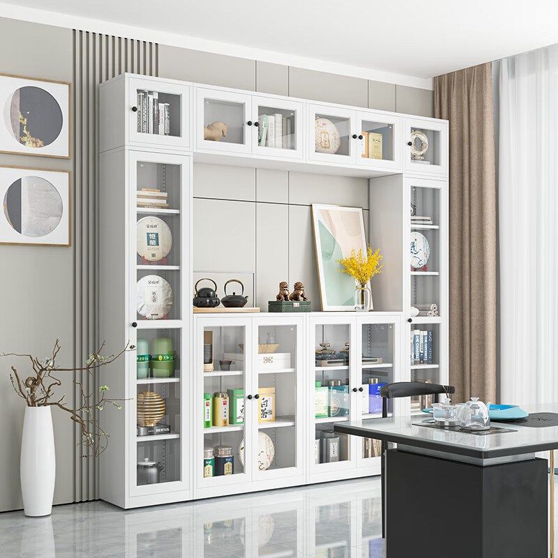 家用书柜置物柜客厅落地组合书房卧室收纳柜展示柜子多层钢制书架,淘宝优惠券,粉丝福利购,淘宝优惠卷