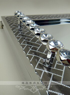 欧式长方形不锈钢托盘茶盘茶杯盘客餐厅高档茶盘皮革托Z盘软装饰