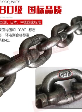 起重链条6MM8MM10MM锰钢链条手拉葫芦专用链条5米江浙沪皖包邮
