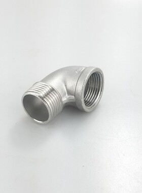 316L不锈钢内外丝弯头/内外牙90度弯通/水管接头/水暖配件/2分3分