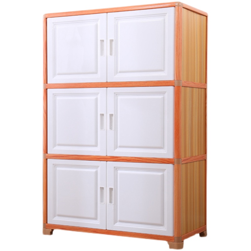 大号加厚大人用双开门收纳柜儿童衣柜塑料储物柜五斗柜宝宝小衣橱 - 图3