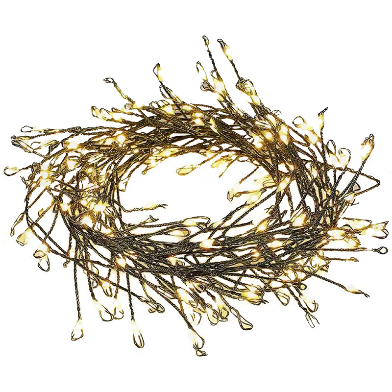 USB可遥控隐藏线改良版鞭炮灯耶诞树ins蜈蚣灯铜线灯暖白灯串灯串 - 图3