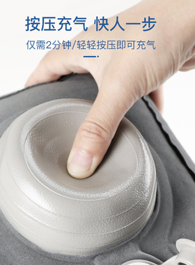 充气脚垫长途坐车飞机睡觉神器旅行副驾脚拖按压便携办公放脚垫