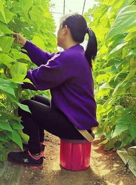屁股墩塑料凳懒汉墩大棚随身农活神器农用小板凳挖蒜懒人墩钓鱼凳