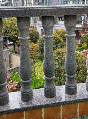 大理石栏杆护栏阳台石柱子t花岗岩石材栏杆围栏户外楼梯扶手花.c.