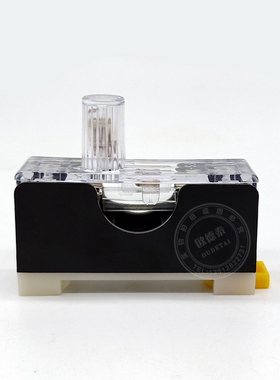 保险丝底座FS-101熔断器底盒6*30保险管座FS-10内置10A保险卡轨式