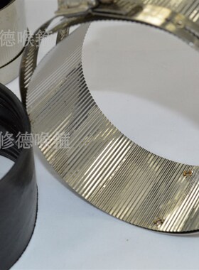 不锈钢管束管卡 带胶皮管箍卡箍 水管管夹 防水抱箍喉箍 2-8寸