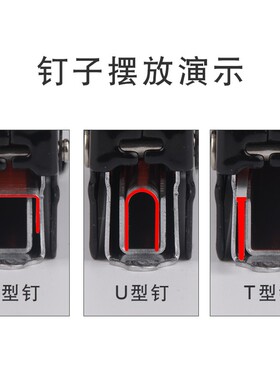 射钉枪手动三用码钉枪气钉枪木工工具钢钉枪U型T型门型直钉枪