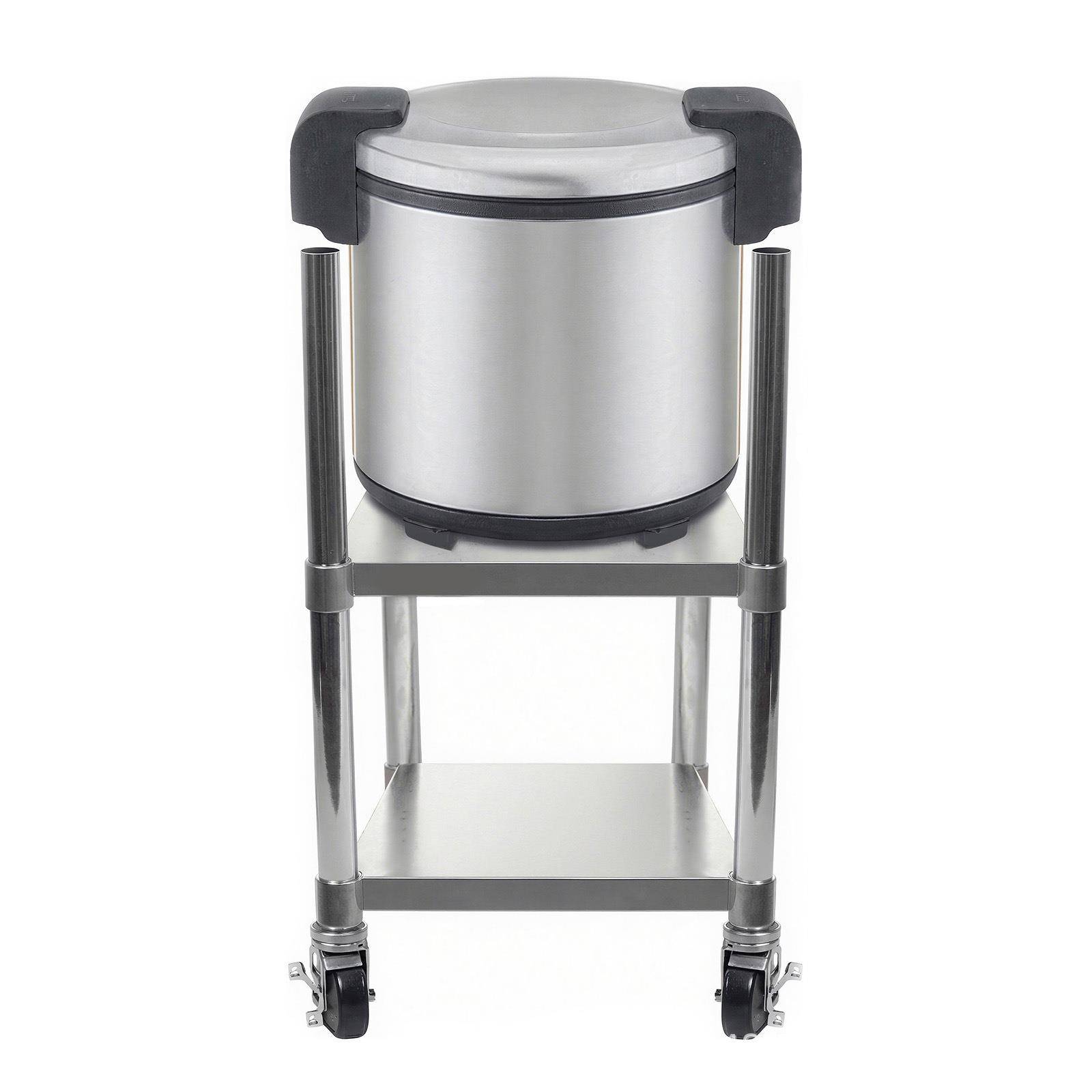 不锈钢锅具收纳置物架电饭煲支架推车带滑轮商用餐厅酒店厨房1mm - 图3