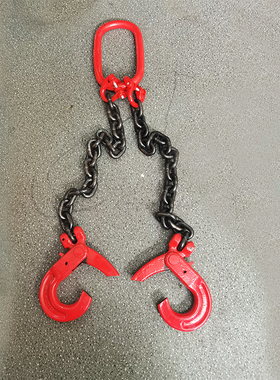 双钩起重链条自锁安全钩模具双链保险吊钩2吨3吨行车吊车组合吊具