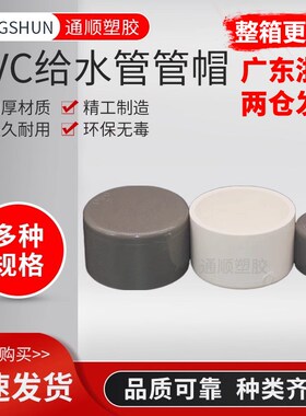 PVC给水管管帽 管堵 闷头 堵头20 25 32 40 50 63 75 90 110 160