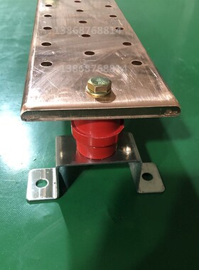 铜接地排接地铜排接地汇流排通信机房基站接地排接线排10*100*400