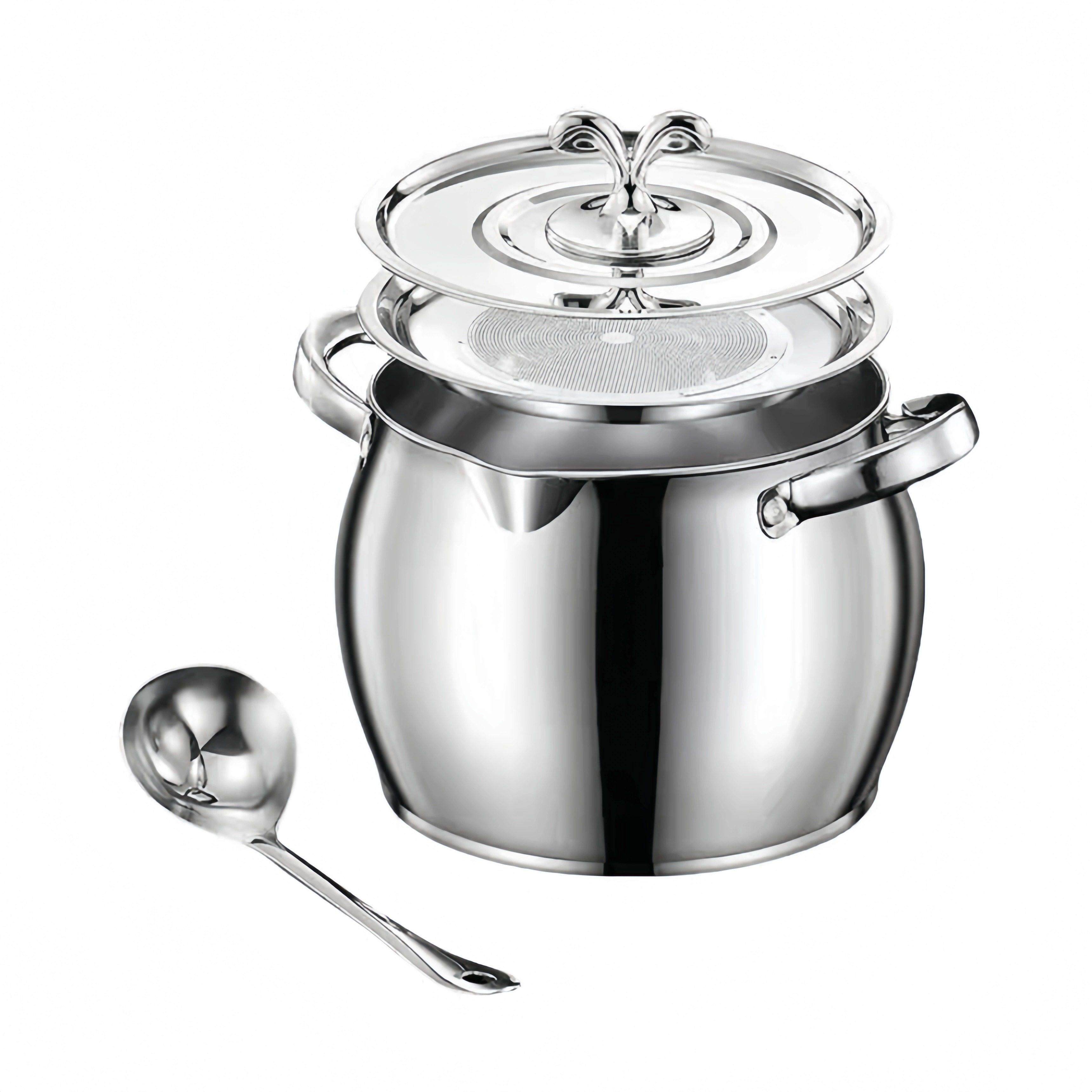 大容量猪油罐加厚不锈钢耐高温带盖储存罐厨房密封装油过滤猪油桶,淘宝优惠券,粉丝福利购,淘宝优惠卷