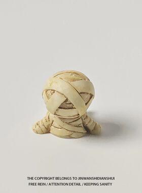 “无聊了和木乃伊一起摆烂!”万圣节复活鬼节恐怖树脂桌面小摆件