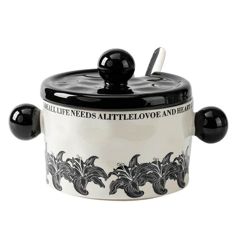 高级感陶瓷猪油罐厨房家用耐高温油坛带过滤网轻奢大容量辣椒油罐,淘宝优惠券,粉丝福利购,淘宝优惠卷