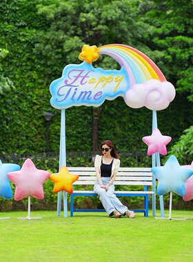 风景区云朵秋千座椅雕塑玻璃u纤维公园社区文旅网红拍照打卡商场