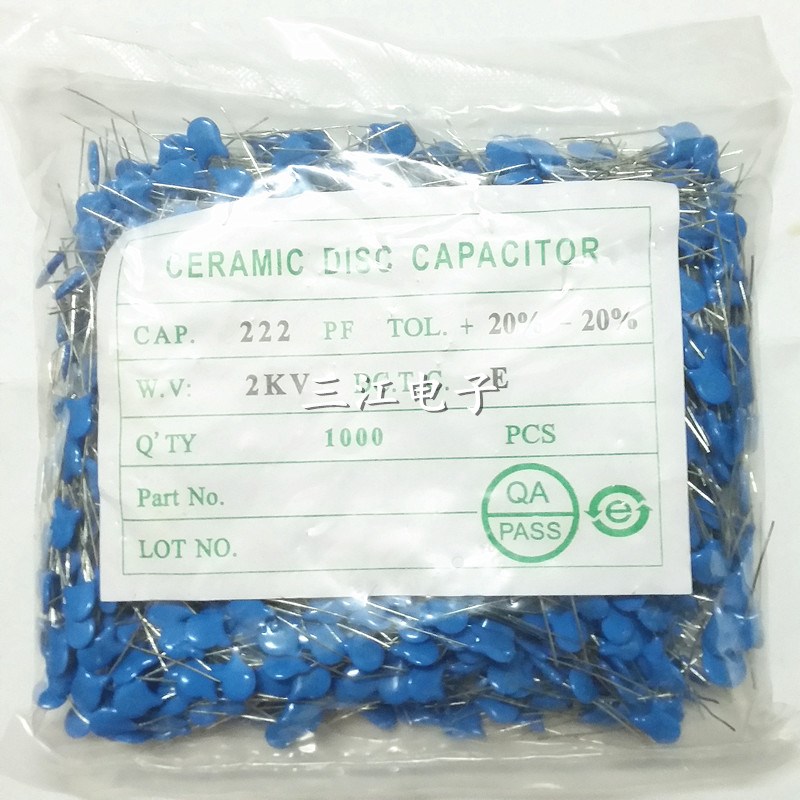 2KV101 2KV102 2KV103 2KV221 2KV222 2KV223 2KV332高压瓷片电容 - 图1