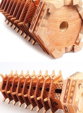 桃木文昌塔13层的十三层木质九层9层客厅书房装饰实木Z文昌塔摆件