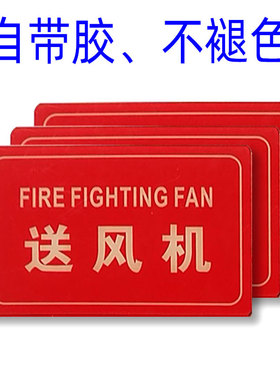 3张消防泵房标识牌消防水泵房消防控制室标志标示配电室排烟风机
