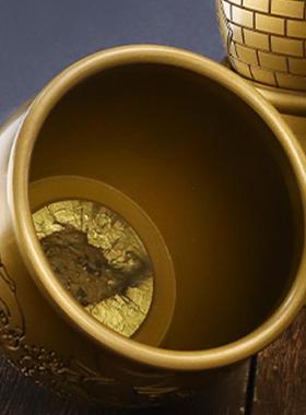 铜缸摆聚宝盆铜吸金百福缸仿古做旧铜器工艺品礼品厂家直销