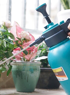 日本喷水壶压力居家园艺浇花植物喷雾器小型家用手压式洒水壶