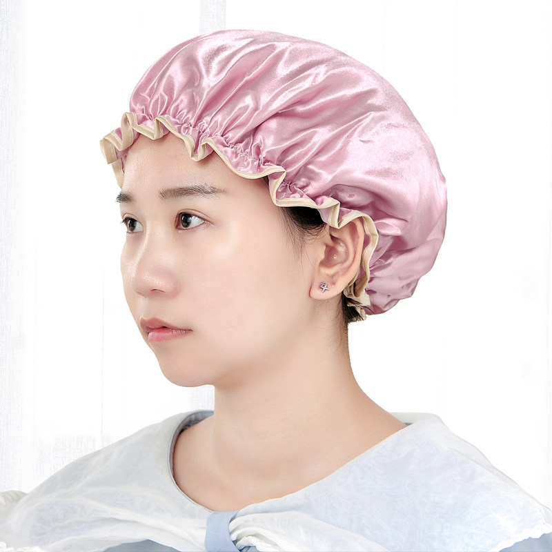 双层防水浴帽女成人洗澡头发罩淋浴头套帽子沐浴发套防油烟发帽,淘宝优惠券,粉丝福利购,淘宝优惠卷