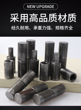 16*60mm焊接铁门轴脱卸铁铰链圆柱配电箱合页带轴承门轴铰链重型