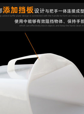 加厚塑料簸箕农收粮食稻谷铲装袋铲子垃圾塑料铲子加大手拿型扒斗
