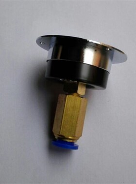 轴向带边压力表1mpa 壳直径40mm 带内丝m10x1快插外径8mm软管接头