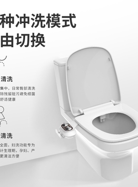 PHITO智能马桶盖不用电妇洗器洗屁股神器家用冷热水冲洗器洁身器