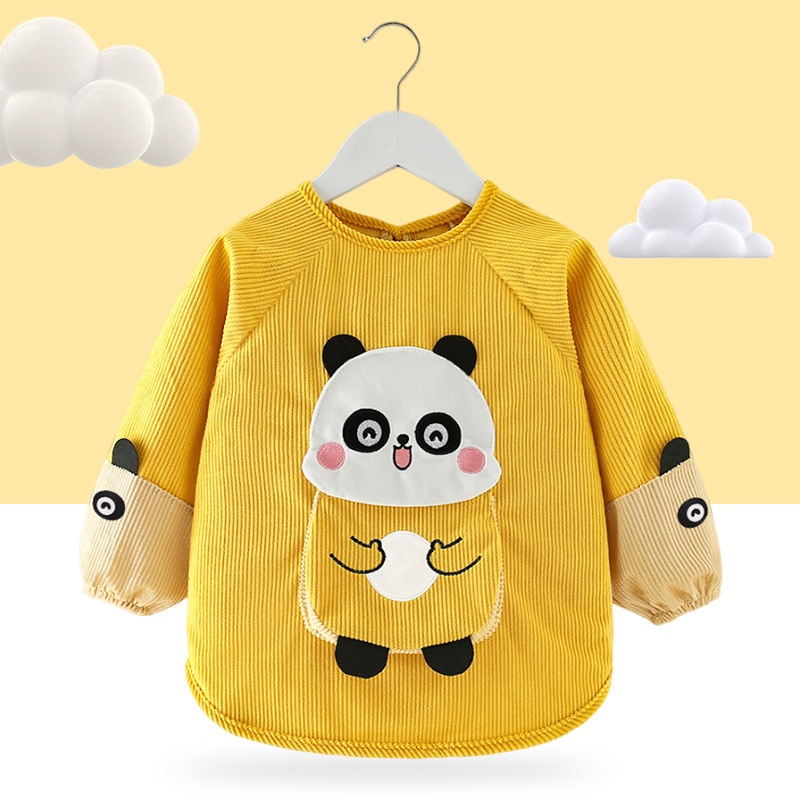 Children's Cartoon Rabbit Wearing Bibs Backwards