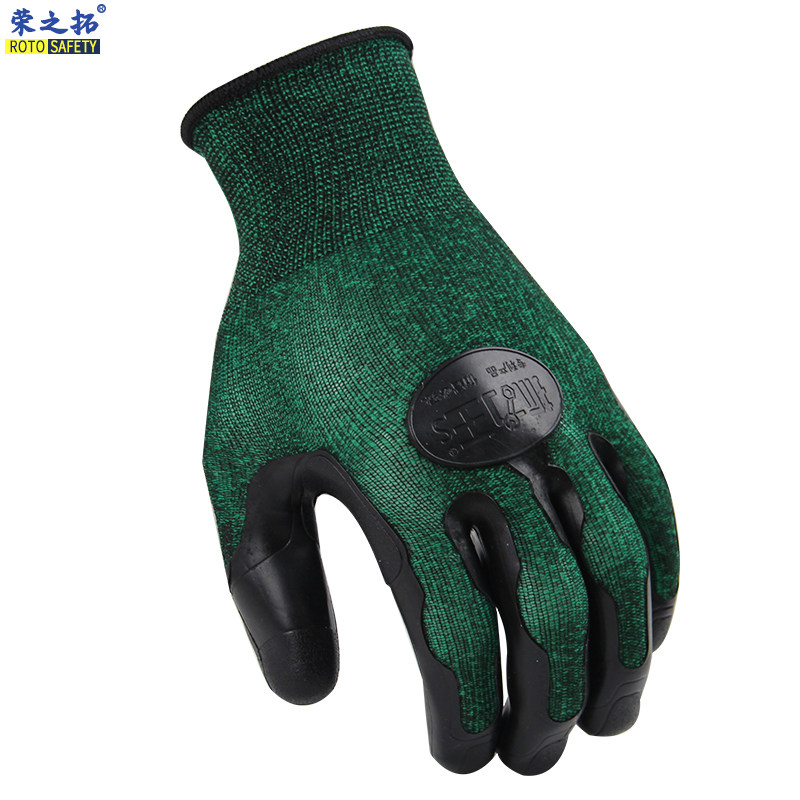 12双德川抓力王手套劳保防护 13针涤纶TPE浸胶超强耐磨防滑手套,淘宝优惠券,粉丝福利购,淘宝优惠卷