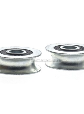 626非标金属导轮r2.75槽轮U槽滚动轮钢丝绳滑轮金属轱辘铁轮6*31