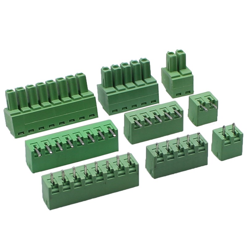 KF2EDG 3.81MM插拔式pcb接线端子弯直针+插座2 3 4 5 6 7 8 16P - 图0