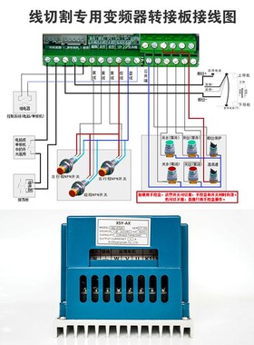 线切割配件专用变频器通用型变频器配手控盒 220V0.75KW高效稳定