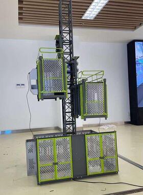 模智慧工地厅升降IRS机型模拓兴展拟仿真金属施工升降机模型