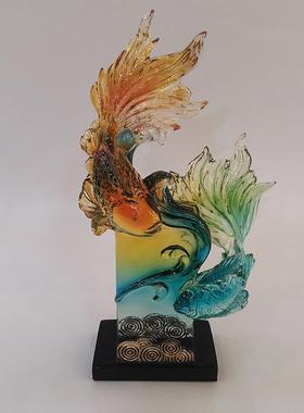 现轻YDD奢档酒柜摆件软装搭配代家居装品饰年年有高鱼