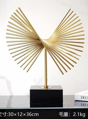 欧式轻奢创意摆件高档p办公室桌面电视柜玄关摆件酒柜家居装饰摆